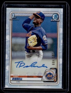 2020 Bowman Chrome Prospect 1st Tony Dibrell Auto /499 New York Mets #CPA-TD