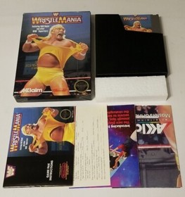 WWF WrestleMania (Nintendo Entertainment System1988) NES / CIB w Posters / VGC