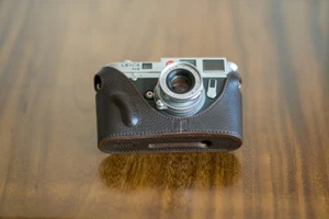 Mr. Zhou Brown Leather Half Case fits Leica M6 M7 MP Cameras with Leicavit - Picture 1 of 9