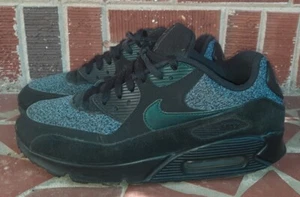 Nike Air Max 90 Essential Black Dark Atomic Teal 537384-095 Mens Sz 10 - Picture 1 of 7