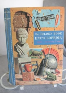 1959 Das goldene Buch Enzyklopädie Hardcover-Bücher Band 1-15 Erdferkel - Vulkane - Bild 1 von 27