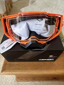 100% Armega Goggles - CW2 - Clear 50004-00012 2601-3190 - Picture 1 of 3