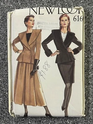 VTG New Look Pattern 6169 - size 8-10-12-14-16-18 UNCUT peplum suit jacket skirt - Image 1 of 4