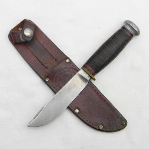 MARBLE'S USA vintage pre-WW2 SPORT KNIFE small Hunter, original BSA sheath