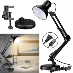LED Desk Lamp Adjustable Swing Arm Lamp with Clamp Eye-Caring Reading Desk Light - Picture 1 of 11
