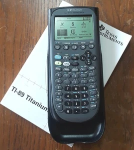 TI-89 Titanium Texas Instruments Graphing Calculator Tested With Guidebook NICE - Picture 1 of 24