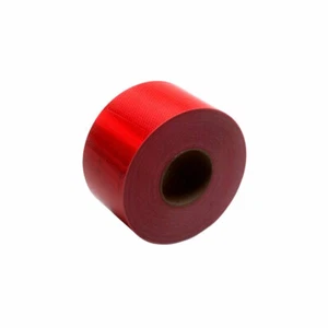 Cinta reflectante de conspicuidad 3M 67824 rojo sólido 4" x 150' grado diamante 983-72 - Imagen 1 de 1