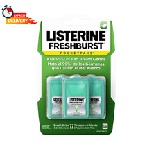 3-Pack  Freshburst Pocketpaks Bad Breath Strips, Kills Germs, 24 Ct