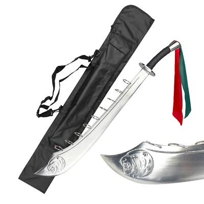 Espada ancha de 32" hoja de aluminio con anillos artes marciales chinas de kung fu tai chi Foto 1 de 4