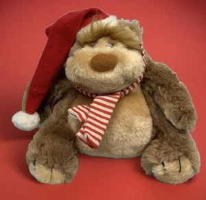 Vtg Bear Plush Egbert Santa Hat Scarf Christmas Applause Knickerbocker 1981 - Picture 1 of 9