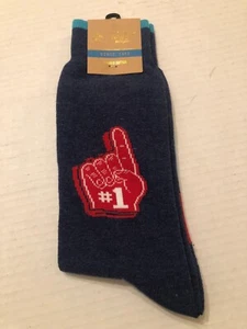 penguin men's new blue combed cotton dress socks one size - Picture 1 of 2