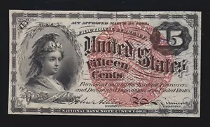 US 15c Fractional Currency Note FR 1271 Ch CU (-003) - Picture 1 of 2