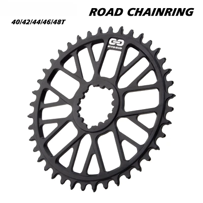 Gravel Road Bike Chainring 40T 42T 44T 46T 48T Crown Narrow Wide Chainwheel - Image 1 of 4