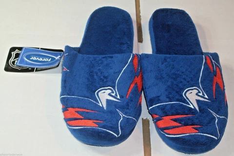 NHL Washington Capitals Blue Big Logo Slide Slippers Medium by FOCO Cover