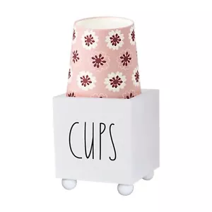 Bathroom Cup Dispenser Farmhouse Dixie Cup Holder 3 Oz 5 Oz Paper Mouthwash Cup - Picture 1 of 6