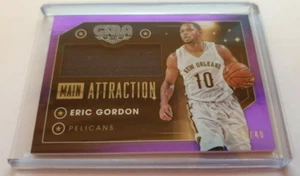 2015-16 Gala Eric Gordon Main Attraction Purple Jersey Card #ed/40. Pelicans - Picture 1 of 1
