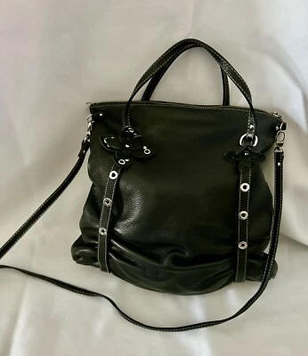 Bolso Bandolera Gianni Chiarini Italiano Suave Holgado Cuero Guijarro Usado en Excelente Condición Foto 1 de 4