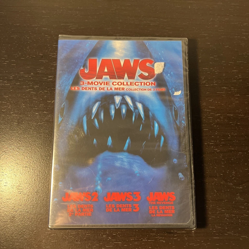 Jaws Trilogy Collection (New DVD) Shark Classic Thriller Deleted Scenes Bonus - Image 1 of 4