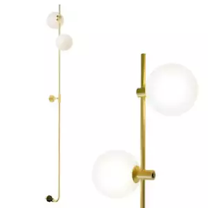 Equinox 2-Light Antique Brass LED Wall Sconce with 2 Adjustable Heads - Picture 1 of 1
