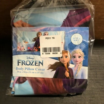 DISNEY FROZEN, Funda Almohada Corporal Super Suave 20 "X 54" NUEVA ENVÍO GRATUITO Foto 1 de 4