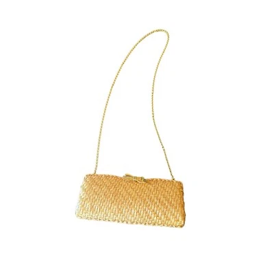 Rodo Vintage Straw Wicker Clutch Purse Made in Italy - Image 1 of 4