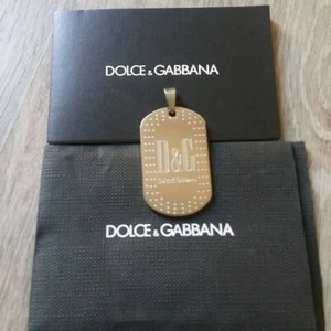 DOLCE E GABBANA ciondolo pendente in acciaio chirurgico silver - Foto 1 di 3