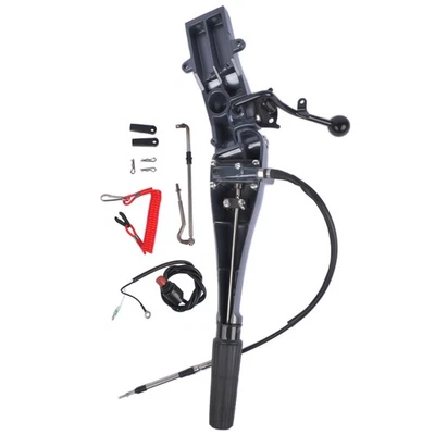 Mango de timón de control de dirección 697-W0084-00-4D para Yamaha 48HP 55HP 60HP 2 TIEMPOS Foto 1 de 4