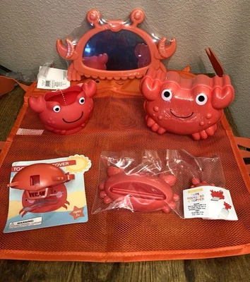 Juego de baño para niños cangrejo rojo objetivo NUEVO JUEGO DE 6 piezas Foto 1 de 4