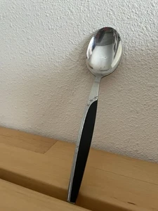 VTG Mar-Crest Ebony Elegance Stainless Japan Atomic Starburst Soup Spoon - Picture 1 of 4