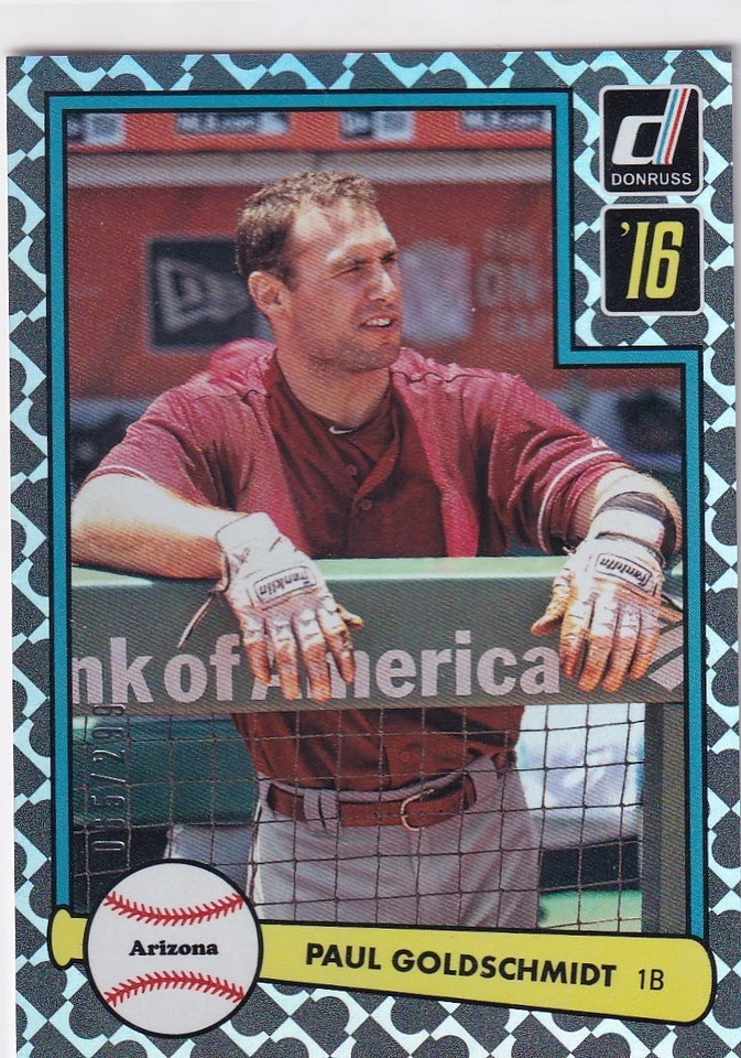 PAUL GOLDSCHMIDT/299 DONRUSS 1982 DISEÑO HOLOMÉTRICO YANKEES #D82-11 2016 PANINI Foto 1 de 1