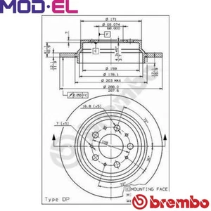 2x BRAKE DISC 08.7765.75 FOR VOLVO V70/II S80 XC70/Cross/Country S60 S70 2.0L - Picture 1 of 7