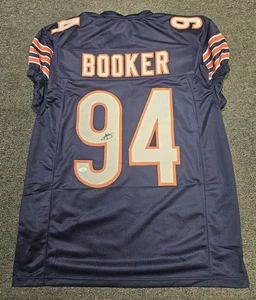 Camiseta deportiva firmada por Austin Booker personalizada de los Chicago Bears certificado de autenticidad JSA CORTE DE JUEGO - Imagen 1 de 1