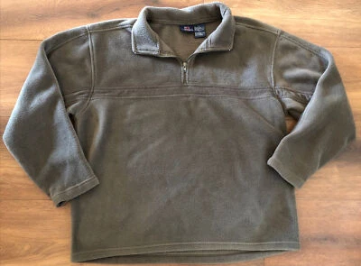 Vintage Bugle Boy Green Snow Fleece Quarter Zip Long Sleeve Pullover Top Large - Image 1 of 4