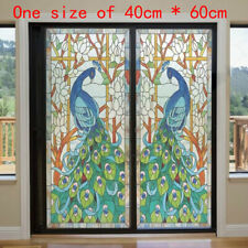 1PC Static Cling Window Films Flower Stained Frosted Glass Sticker Door Decor