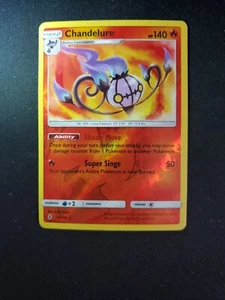 Chandelure - 2017 Pokémon Guardian's Rising Reverse Holo #13/145 - NM/MINT - Picture 1 of 2
