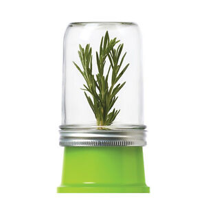 JarWare Mason Jar Herb Saver #82603, Green, BPA Free for Canning Jars