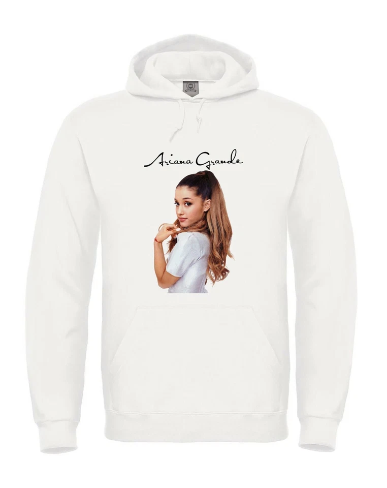 Felpa per Bambini cantante Ariana Grande unisex bambina bambino