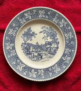 HOMER LAUGHLIN ~ Plato de cena azul ~ 10 pulgadas ~ Plato de coleccionista - Imagen 1 de 5