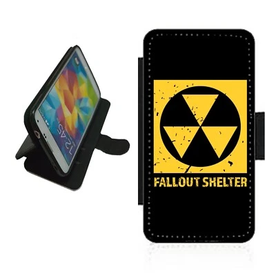 Fallout Shelter Phone Case Wallet flip cover For iPhone Samsung FAL1 - Image 1 of 4