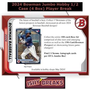 Jared Dickey Kansas City Royals 2024 Bowman 1/2 Case Jumbo Hobby Player Break #1