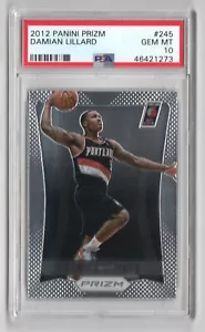 Tarjeta de novato Damian Lillard Trail Blazers 2012 Panini Prizm #245 Rc PSA 10 x273 - Imagen 1 de 2