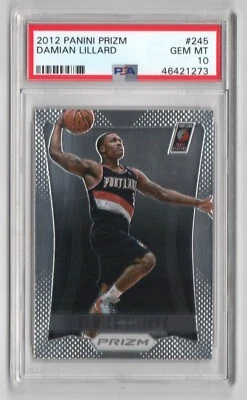 Damian Lillard Trail Blazers 2012 Panini Prizm #245 Rookie Card Rc PSA 10 x273 - Image 1 of 2