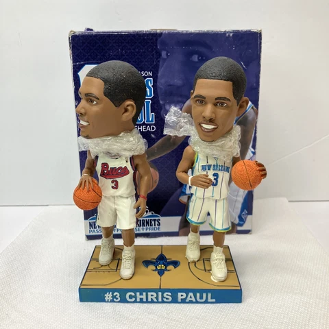 2008-09 New Orleans Hornets Buccaneers Chris Paul Bobblehead New Open Box Cover