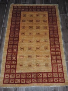 3.3x5ft. Handmade Modcar Chobi Wool Rug - Picture 1 of 9