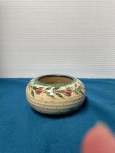 Keramik Schale mit Blumen. Handwerker signiert. - Bild 1 von 7