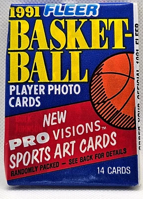 1991-92 Fleer NBA Basketball Series 1 Factory Sealed Pack - Michael Jordan - image 1 of 2