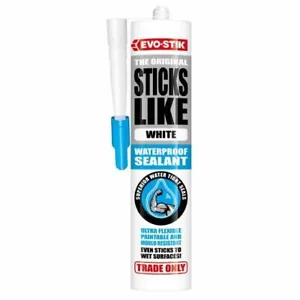 EVO-STIK Sticks Like Sh*t Waterproof Sealant - White - Picture 1 of 1