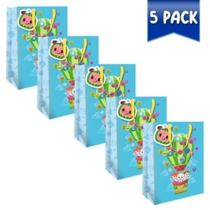 Kinder Partytüten 5er Pack Cocomelon Geburtstag Party Geschenktüten 33cm x 26cm - Bild 1 von 4