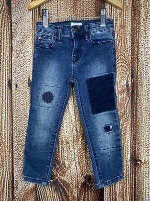 Hudson Toddler Girl’s Denim Jeans With Patches Size 2T Adjustable Waist - Image 1 of 4