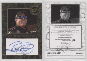 2010 Press Pass Signings Gold /40 Ron Hornaday Jr Auto HOF